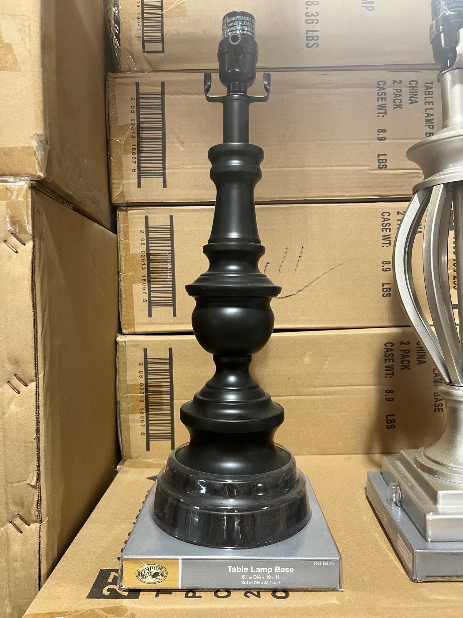 Hampton Bay Mix and Match 19 in. H Oil Rubbed Bronze Table Lamp Base